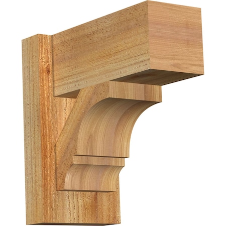 Balboa Block Rough Sawn Outlooker, Western Red Cedar, 6W X 12D X 12H